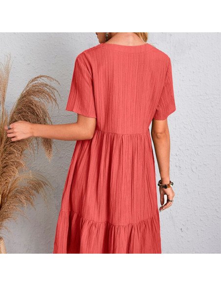 Mayoreo de ropa importada, moda plus vestido para dama - ID 43626