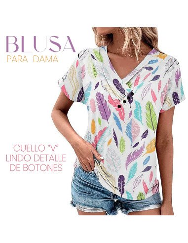 Mayoreo de ropa importada, moda plus blusa para dama - ID 43597