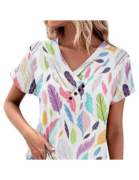 Mayoreo de ropa importada, moda plus blusa para dama - ID 43597