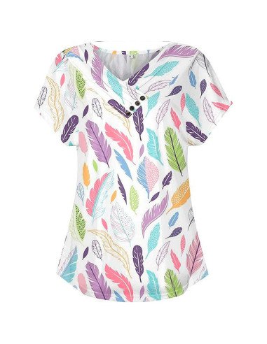 Mayoreo de ropa importada, moda plus blusa para dama - ID 43597