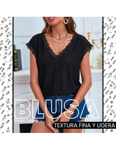 Mayoreo de ropa importada, moda plus blusa para dama - ID 43596