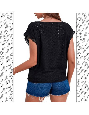 Mayoreo de ropa importada, moda plus blusa para dama - ID 43596