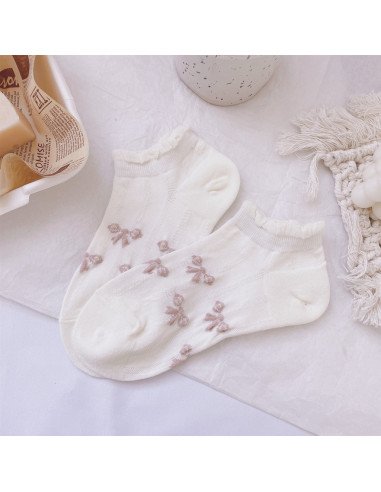 Calcetín Tobillero de encaje Blanco para Mujer | LHESH.mx | Mayoreo Calzado, Ropa y más productos