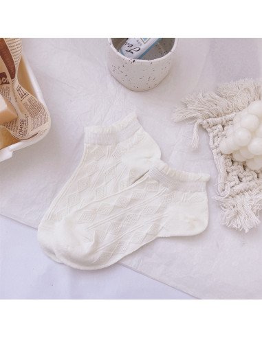Calcetín Tobillero de encaje Blanco para Mujer | LHESH.mx | Mayoreo Calzado, Ropa y más productos