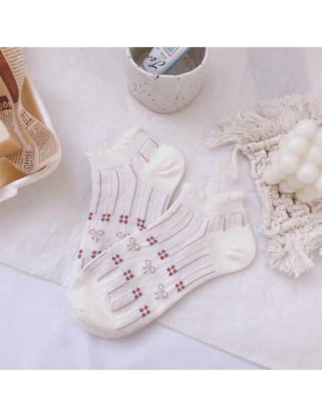 Calcetín Tobillero de encaje Blanco para Mujer | LHESH.mx | Mayoreo Calzado, Ropa y más productos