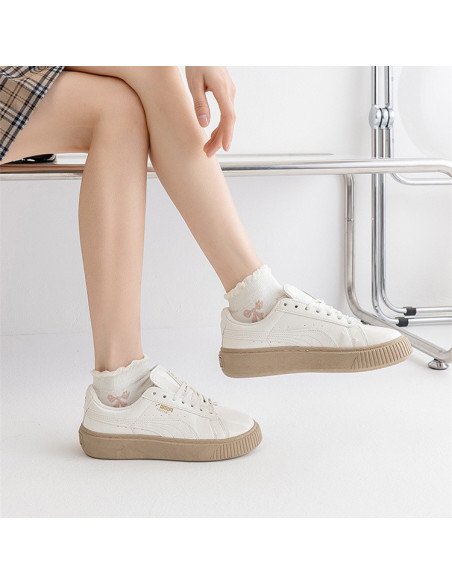 Calcetín Tobillero de encaje Blanco para Mujer | LHESH.mx | Mayoreo Calzado, Ropa y más productos