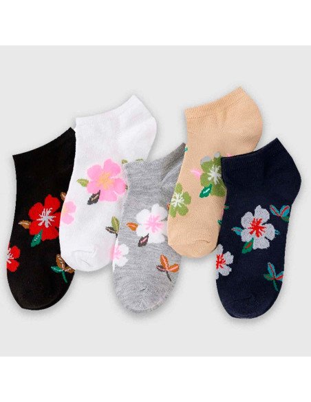 Calcetines Ocultos con Flores para Mujer  | LHESH.mx | Mayoreo Calzado, Ropa y más productos