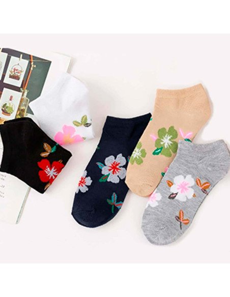 Calcetines Ocultos con Flores para Mujer  | LHESH.mx | Mayoreo Calzado, Ropa y más productos
