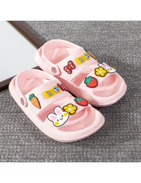 Sandalia de EVA con Figuras Plastisol para Niña  | LHESH.mx | Mayoreo Calzado, Ropa y más productos.