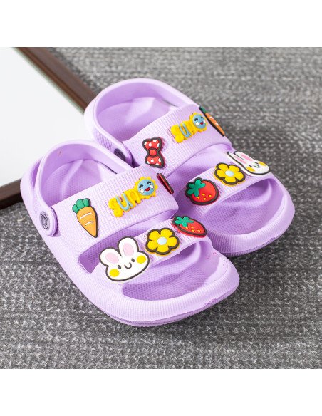 Sandalia de EVA con Figuras Plastisol para Niña  | LHESH.mx | Mayoreo Calzado, Ropa y más productos.