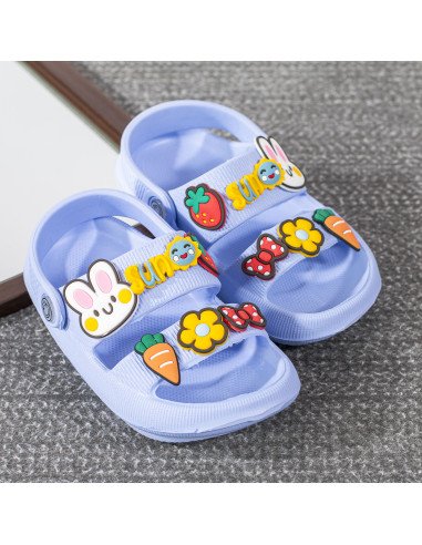 Sandalia de EVA con Figuras Plastisol para Niña  | LHESH.mx | Mayoreo Calzado, Ropa y más productos.