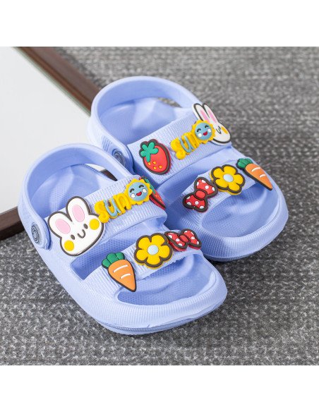 Sandalia de EVA con Figuras Plastisol para Niña  | LHESH.mx | Mayoreo Calzado, Ropa y más productos.