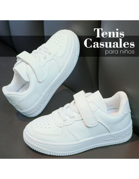 Tenis blancos al mayoreo para niños en LHESH