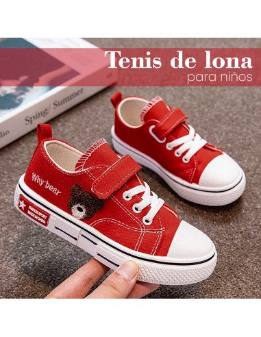 Tenis para niño rojos de venta al mayoreo en LHESH