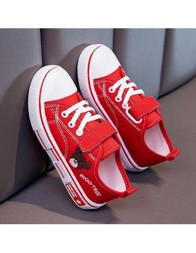 Tenis para niño rojos de venta al mayoreo en LHESH