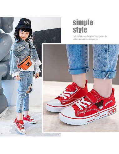 Tenis para niño rojos de venta al mayoreo en LHESH
