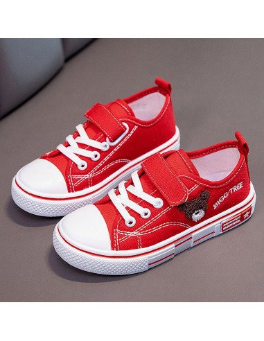 Tenis para niño rojos de venta al mayoreo en LHESH