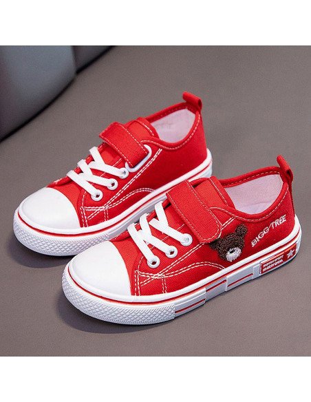 Tenis para niño rojos de venta al mayoreo en LHESH