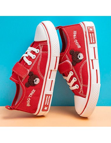 Tenis para niño rojos de venta al mayoreo en LHESH