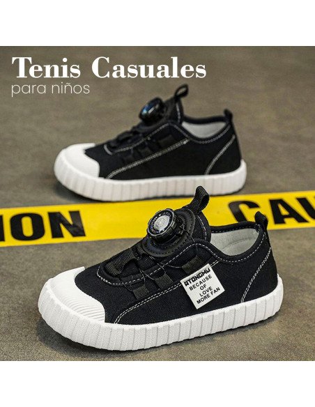 Compra tenis negros para niños al mayoreo en LHESH
