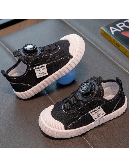 Compra tenis negros para niños al mayoreo en LHESH