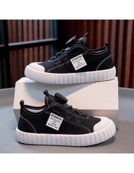 Compra tenis negros para niños al mayoreo en LHESH