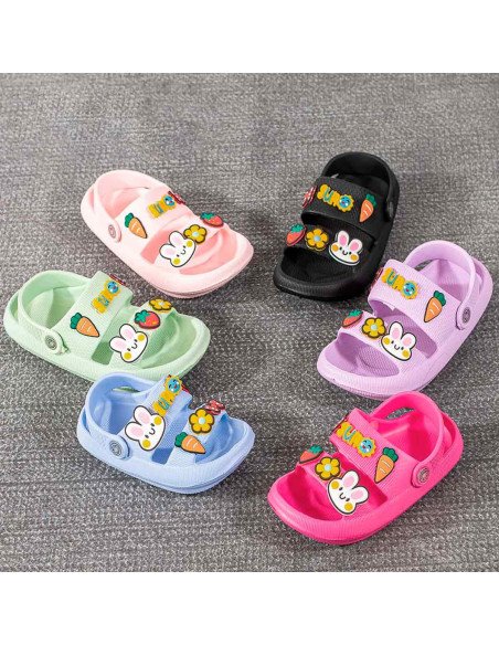 Sandalia de EVA con Figuras Plastisol para Niña  | LHESH.mx | Mayoreo Calzado, Ropa y más productos.