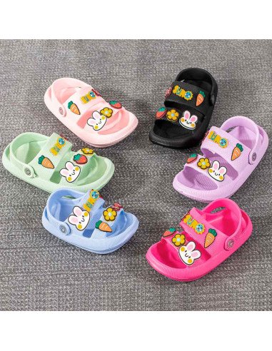 Sandalia de EVA con Figuras Plastisol para Niña  | LHESH.mx | Mayoreo Calzado, Ropa y más productos.