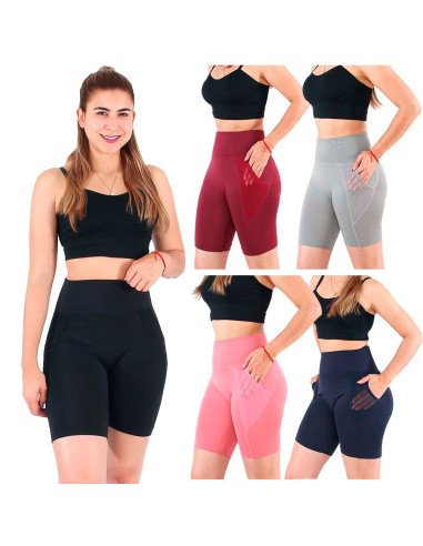 Leggins deportivos cortos para dama al Mayoreo en LHESH
