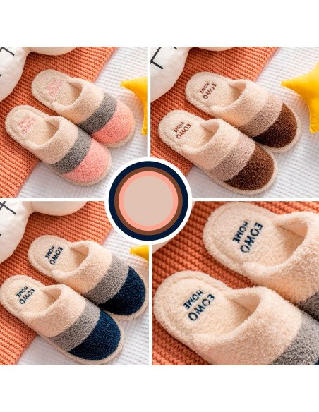 Pantufla dama al mayoreo ofrece LHESH - ID 40859 café, rosa, azul marino