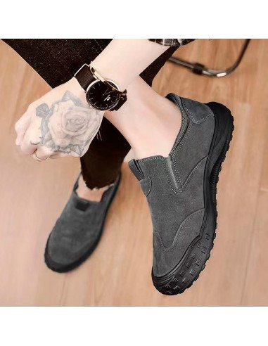 Calzado deportivo-casual para hombre al mayoreo ofrece LHESH - ID 45479 gris