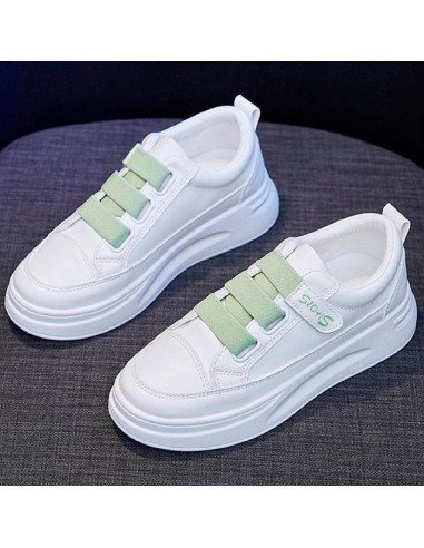 Tenis de inyección dama al mayoreo ofrece LHESH - ID 44757 blanco/verde
