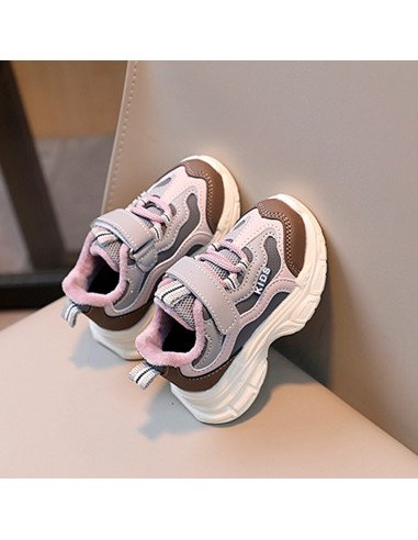 Tenis de inyección para niña al mayoreo ofrece LHESH - ID 45353 gris/morado