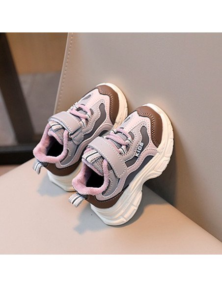 Tenis de inyección para niña al mayoreo ofrece LHESH - ID 45353 gris/morado