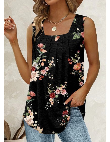 Blusa sin mangas para dama importada al mayoreo en LHESH