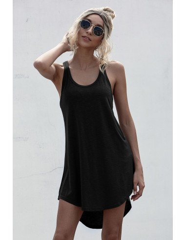 Vestido negro de tirantes Importado al mayoreo en LHESH