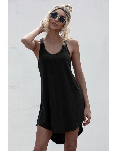 Vestido negro de tirantes Importado al mayoreo en LHESH