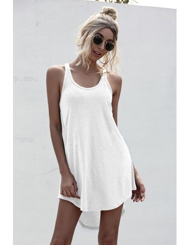 Vestido blanco de tirantes Importado al mayoreo en LHESH