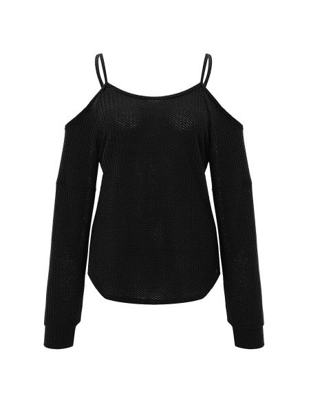 Mayoreo de blusa de moda con hombros descubiertos importada al en LHESH