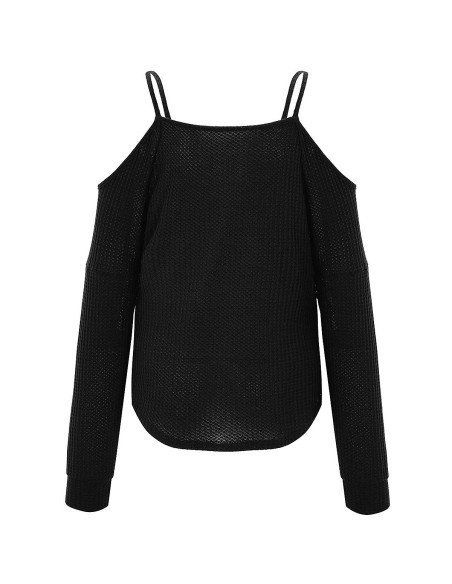 Mayoreo de blusa de moda con hombros descubiertos importada al en LHESH