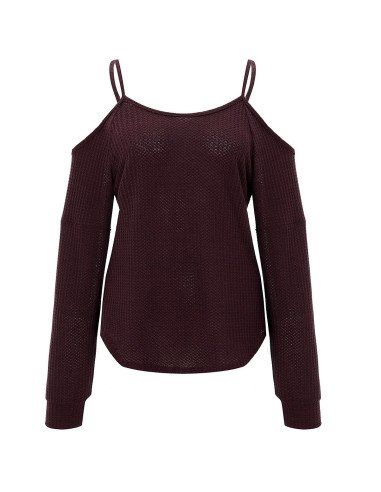 Mayoreo de blusa de moda con hombros descubiertos importada al en LHESH