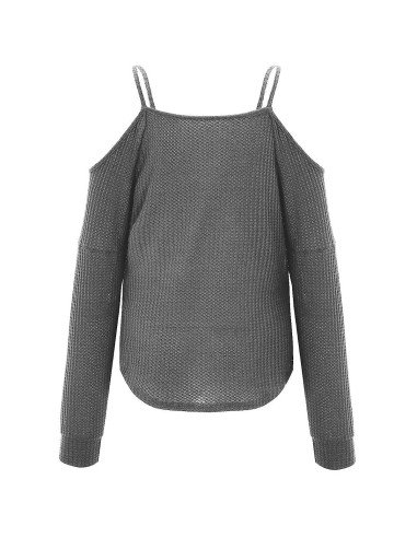 Mayoreo de blusa de moda con hombros descubiertos importada al en LHESH