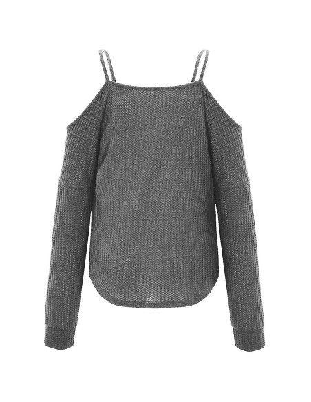 Mayoreo de blusa de moda con hombros descubiertos importada al en LHESH