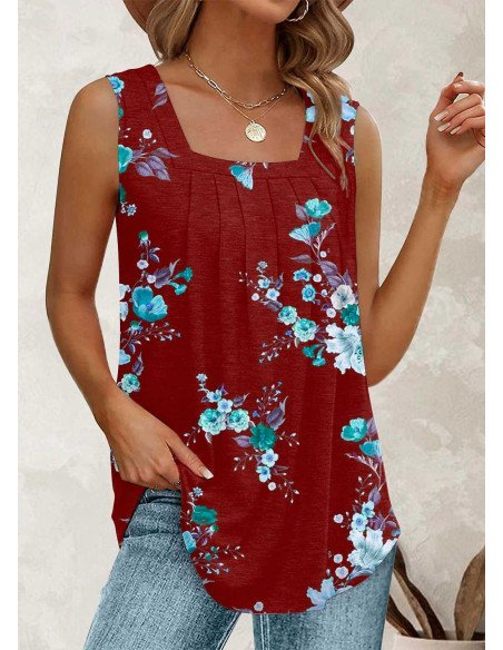 Blusa sin mangas para dama importada al mayoreo en LHESH