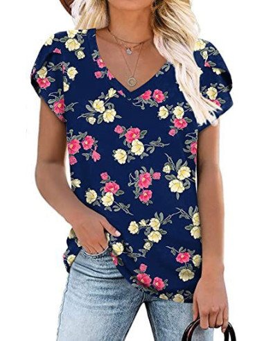 Blusa floral para dama Importada al mayoreo en LHESH