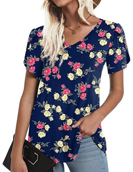 Blusa floral para dama Importada al mayoreo en LHESH