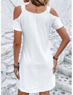 Vestido hombros descubiertos importado al mayoreo en LHESH 2