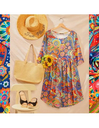 Moda plus vestido para dama al mayoreo ofrece LHESH, ID 45315