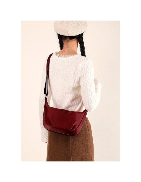 Mayoreo de bolso de hombro de media luna importado en LHESH