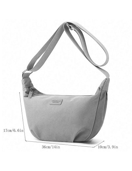 Mayoreo de bolso de hombro de media luna importado en LHESH